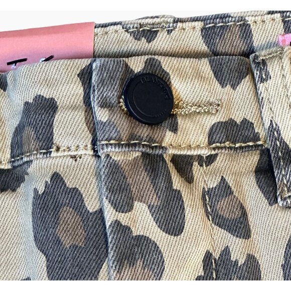 BLANK NYC girls Leopard Print Distressed The Mini Barrow Shorts Size 12 NWT‎ - Picture 7 of 13